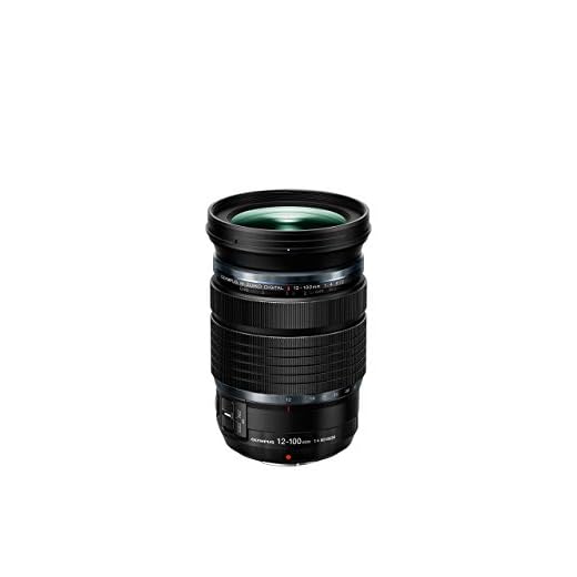 Olympus M.Zuiko Digital ED 12-100 mm F4 IS Pro Objetivo, Adecuado para Todas Las cámaras MFT (Modelos Olympus OM-D & Pen, Panasonic G-Series), Negro