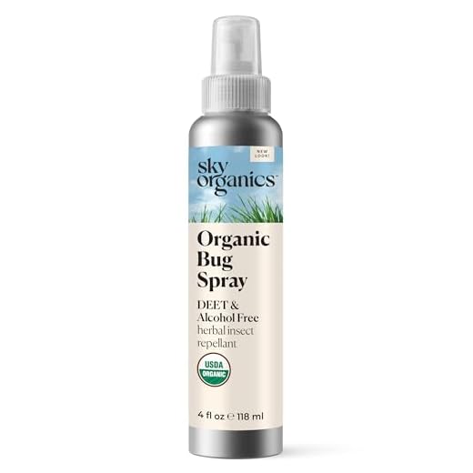 Sky Organics Organic Bug Spray for Body, Alcohol & DEET Free USDA Certified Organic to Protect & Repel, 4 fl. Oz.