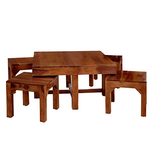 Image of Sheesham Wood Coffee Table (7)