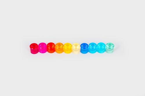 tickit Gem Circles, Acrylic Gemstones Building Blocks, Sensory, Stacking & Educational Toys for Kids, Early Learning - Image 2