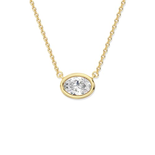 GILDED Emerald Cut Diamond Bezel Pendant
