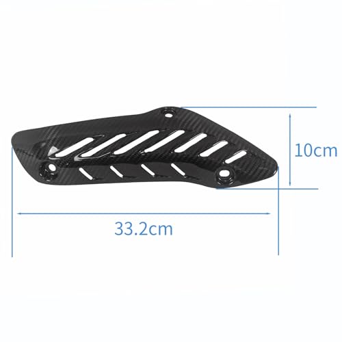 Cubierta de escape para Monster 1200S protector térmico con acabado de alta resistencia 4