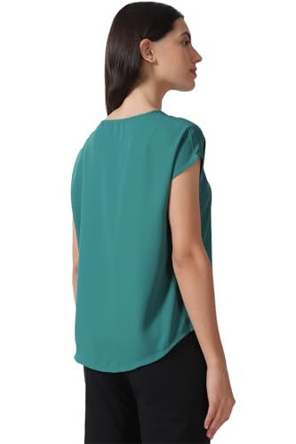 Image of Van Heusen Women's Polyester Regular Fit V-Neck Formal Top