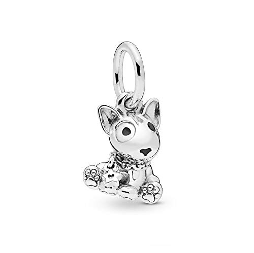 Dog Bull Terrier Puppy Charm fits Pandora Charms Bracelets Sterling Silver Birthday Christmas