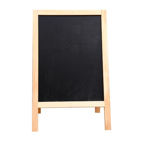Pizarra pequeña para letreros de mesa y menús con soporte de madera ULTECHNOVO