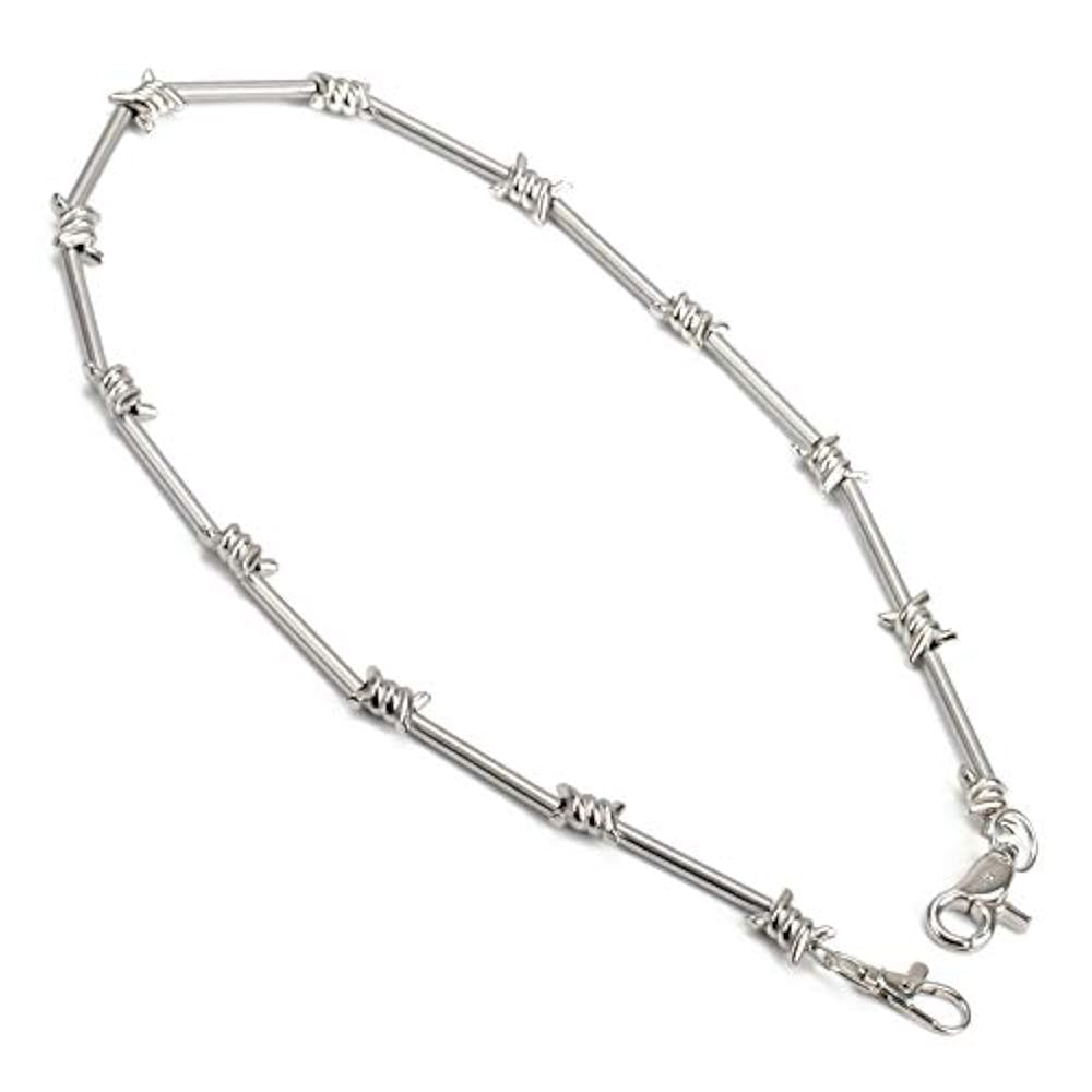 Amazon.co.jp: [silver KYASYA]有刺鉄線 ウォレットチェーン