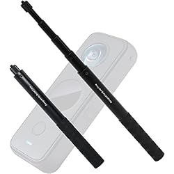 Palo Invisible Insta360 Palo Selfie Invisible Compatible con Insta-360 One R, One X, One, GO 2, One X2, Tornillo de 1/4 Pulgada 28cm-113.5cm Longitud Ajustable Poweka