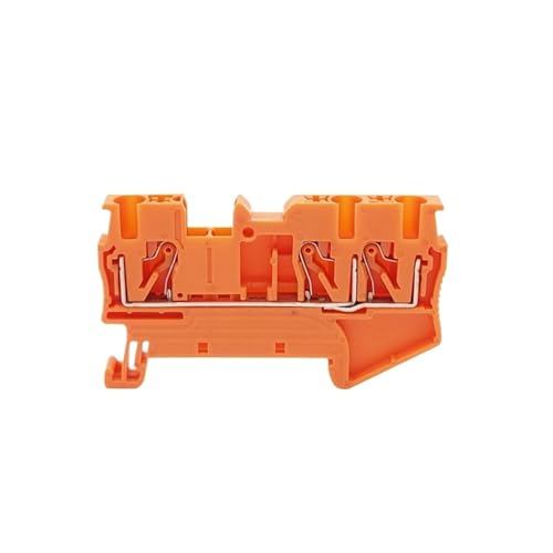 Conector push-in PT 2.5-TW de 3 núcleos para carril DIN con inserción rápida de cable de 2.5mm²