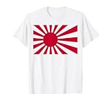 Bandera DE JAPÓN Naval Camiseta, Hombre, Blanco, L