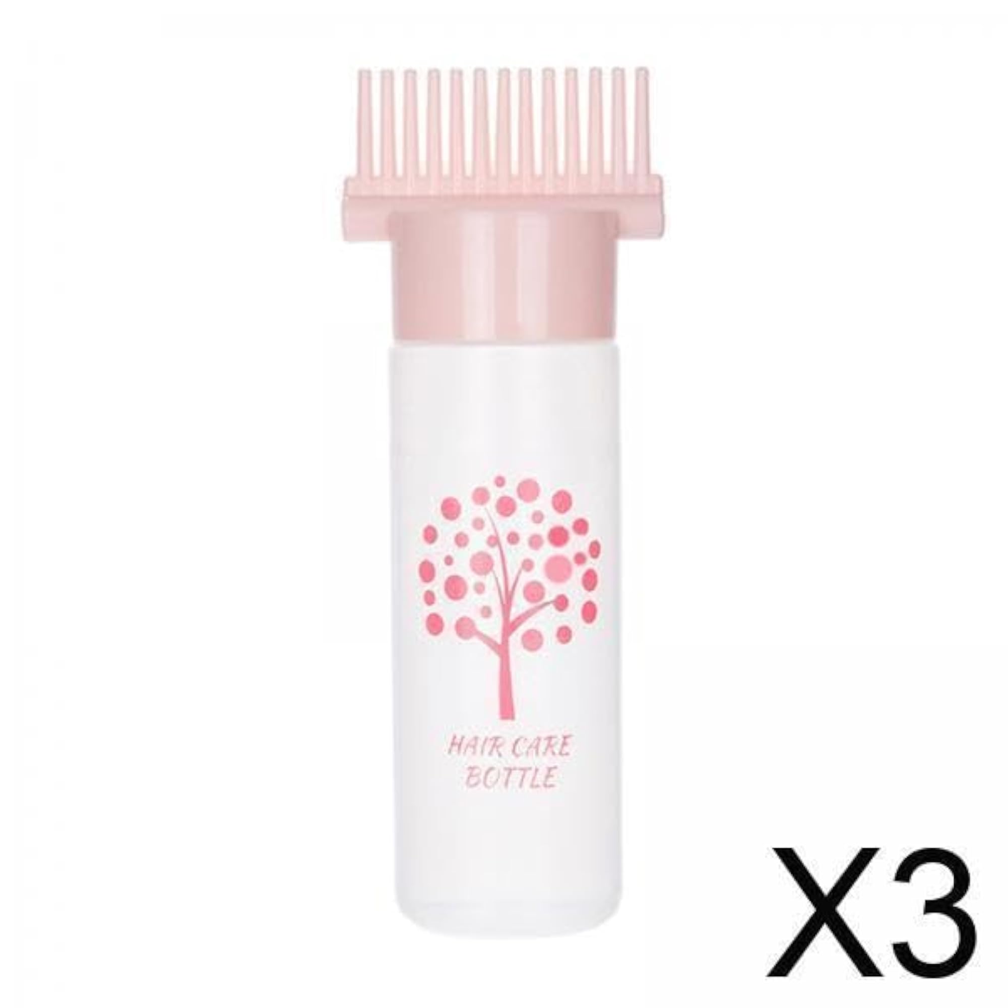 3x Hair Oil Applicator Bottles for Salon Use