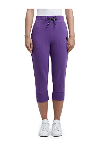 True Religion Women's Capri Jogger Sweat Pants (Plum, XS)
