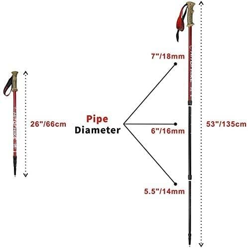 Carbon Fiber Trekking Poles Lightweight and Compact Hiking Sticks for All Seasons with Rubber Tips Mud and Snow Trainers Telescopic Walking Gear Easy to Carry.