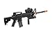 de m4 ris tacspec electric aeg rifle w/ flashlight and red dot scope(Airsoft Gun)