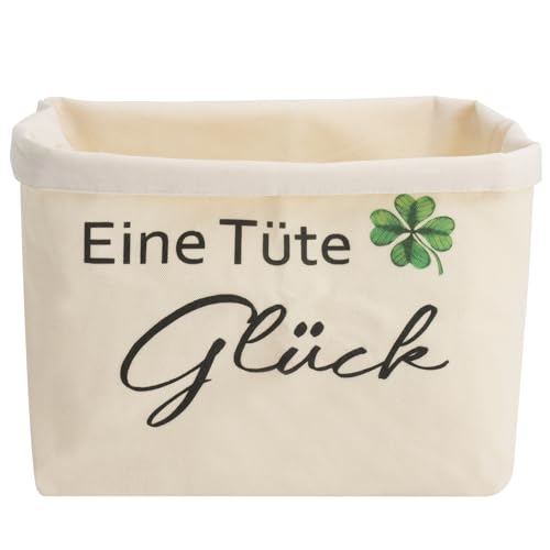 VQBKHO Cesta de Pan de algodón, Bolsa con trébol de Cuatro Hojas Bolsa para Pan Lavable y Transpirable Regalo para mudanza Cocina o decoración del hogar Cumpleaños y Navidad Reutilizable y ecológica