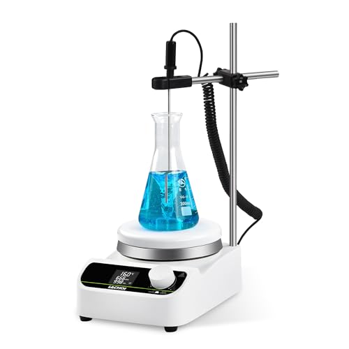LACHOI LCD Lab Hot Plate Magnetic Stirrer 1500RPM Max 280℃ 5.3