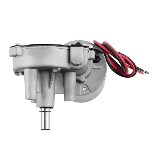 maXpeedingrods 24V DC Getriebemotor 45W, Scheibenwischermotor, Hohen Drehmoment Elektrischer Synchroner Zahnrad mit Linkem Getriebe für Torantrieb Fenster für Automatisch Tür Garage-Tisch