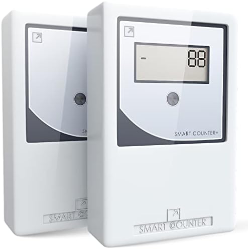 People Counter Infrared Wireless Smart Counter IR + | Door Counter Protected from Unauthorized Reset | Traffic Counter Automatically Counts and displays Data on a Display | Visitor Retail Counter|