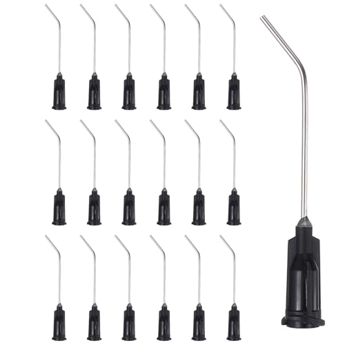 Aiguilles de distribution angulées 19Ga PATIKIL, embouts émoussés 45° Luer Lock, 66 pcs
