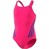 Mittlerem Rückenausschnitt adidas Mädchen Badeanzug PRO Suit 3S Y, Magrea/Azurea, 116 (5/6 años), FL8673