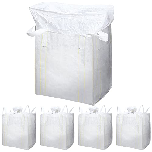 5 Pack FIBC Bulk Bags 1 Ton Bag 35