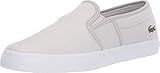 Lacoste Women's Tatalya Slip-On Shoe, Light Grey/White, 7.5