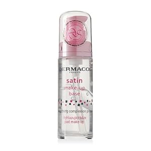 Dermacol – Satin Makeup Base, Matte Face Primer for Wrinkles and Pores, Transparent Makeup Primer for Oily Skin & Dry and Combination Skin, Easy to Blend Pore Filling Primer, 30 ml