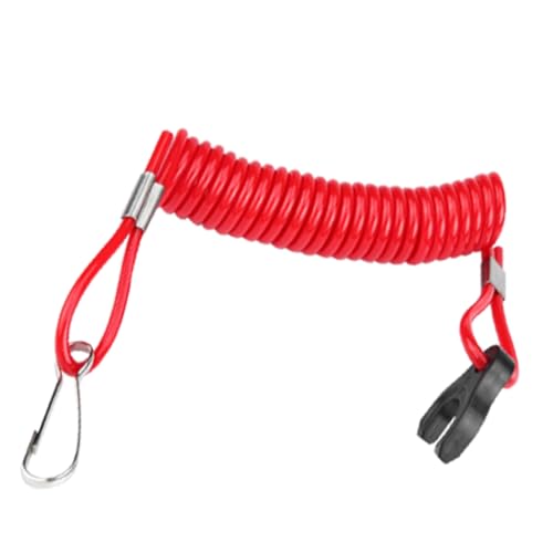 YAPKOLV Motorstoppschalter Seil, Notausschalter Quickstop für Außenborder, Außenbordmotor Flammedurchschlag, Sicherheitsstoppschalter, Sicherheitsseil, Kompatibel für All Series Motoboot