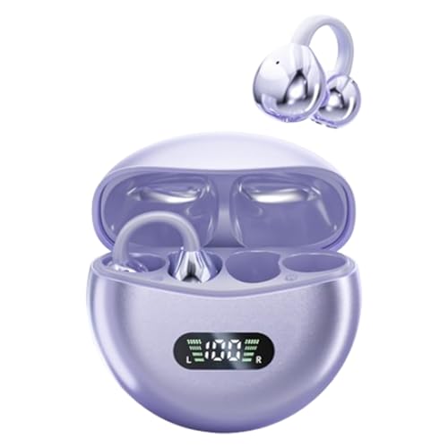 MAcnas Open Ear Clip Headphones Wireless Earbuds Bluetooth 5.4 Sports...