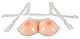 Cottelli Accessoires Silkonbrüste Silkonbrüste Hautfarben Hell One Size