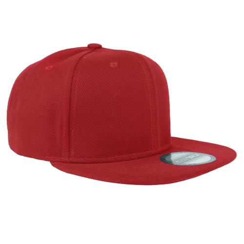 Image of Gelante Plain Blank Flat Brim Adjustable Snapback Baseball Caps LOT 6 Pack