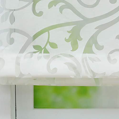 Joyswahl Jessica Voile Eyelet Roller Blind Transparent Roman Blind Burnout Roman Curtains Window Curtain with Hook Hanging - Image 4