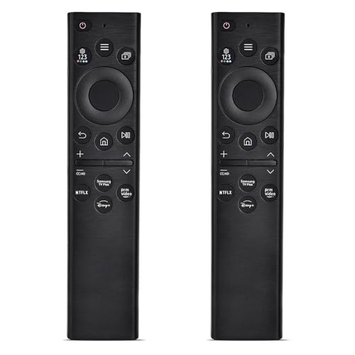 (2 Pack) Replacement Remote for Samsung Smart TV – Universal Controller for Frame, QLED, Neo QLED, OLED, UHD 4K/8K – Compatible with Q60 Q70 Q80 – BN59-01385A/BN59-01385B with 4 Shortcut Buttons