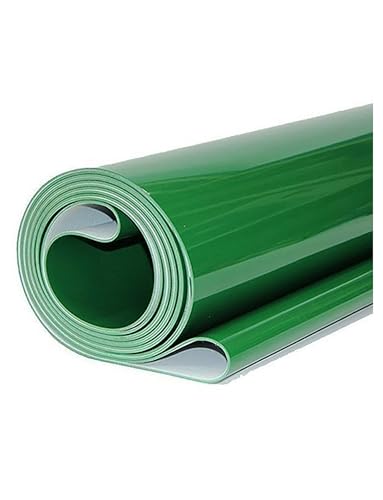 Cinta transportadora industrial de PVC verde 50x120cm para líneas de producción