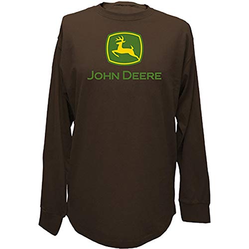 John Deere NCAA Mens Trademark Logo Core Long Sleeve Tee