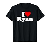 I Love Heart Ryan T-Shirt, Men, Black, 3X-Large