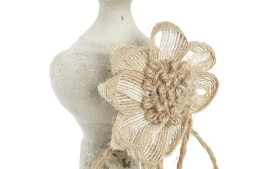 PORTAVELA METAL 13X13X17,5 ENVEJECIDO BLANCO