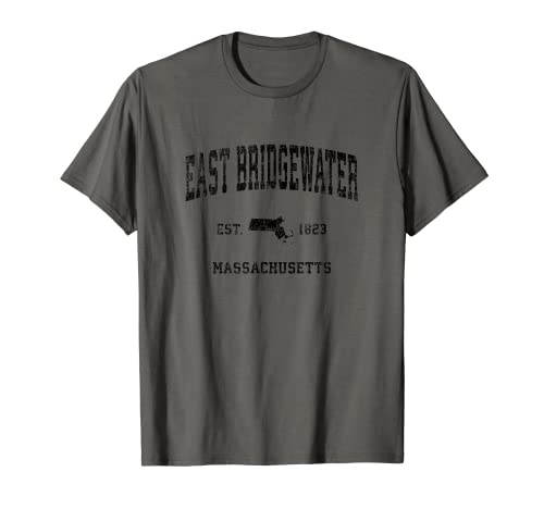 East Bridgewater Massachusetts MA Vintage Sportdesign, Schwarz T-Shirt