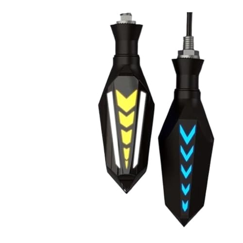 Clignotants de moto universels lot de 2 feux de direction avec boulon 10mm et frein