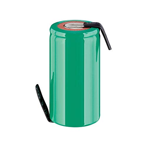 Goobay 72806 Nickel-Metallhydrid Akku (NiMH), 1, 2 V, PVC, Lötfahne (Z), Sub-C, 2500 mAh, Lötfahne (Z)