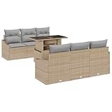 【Dimensions et assemblage simples】 Avec des dimensions bien pensées pour divers espaces, le set intègre deux sièges centraux, quatre canapés avec accoudoirs et une table. L'assemblage se fait facilement avec deux personnes et un tournevis, assurant une mise en place sans tracas.