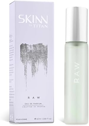 Skinn by Titan, Raw Long Lasting EDP for Men - 20 mL | Perfume for Men | Eau De Parfum for Men | Premium Fragrance | Grooming Essentials