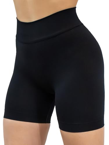 Short biker scrunch push-up confortable pour silhouette galbée sans compression
