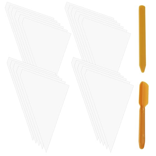 24 Pieces Tile Grout Masonry Mortar Bag 16x12 Inch Heavy Duty Tear Resistant Puncture Tip Cement Sealer Bag with Tile Caulk Tool Grout Bag for DIY Tile Installation Brickwork Projects
