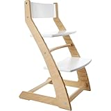 Heartwood Adjustable Wooden High Chair Dark Walnut Color for Babies and Toddlers Highchair from 24 Months