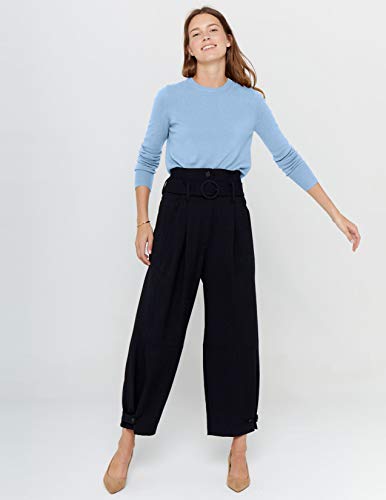 State Cashmere Women’s Essential Crewneck Sweater 100% Pure Cashmere Classic Long Sleeve Pullover4