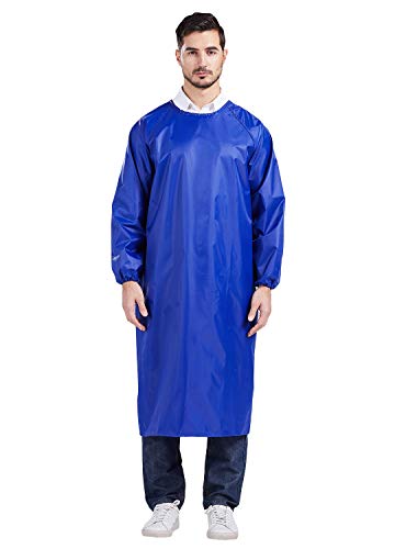 Nanxson Tablier de Cuisine Imperméable Tablier de Travail Anti-Huile Blouse de Salon Avec Poche...