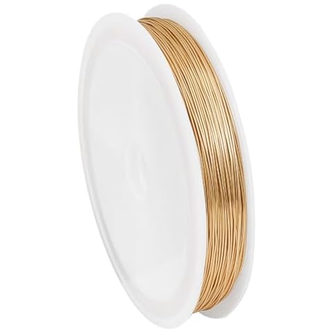 PandaHall 18K Gold Plated Copper Craft Wire Cover