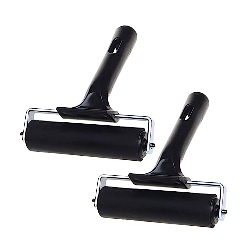 VILLCASE Vinyl Gluing Rollers for Printmaking Crafting Rollers 2 Pcs Smooth Application