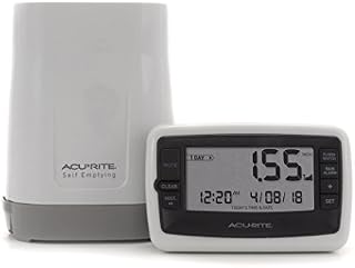 AcuRite 00899 Wireless Rain Gauge with Self-Emptying Collector,Multi
