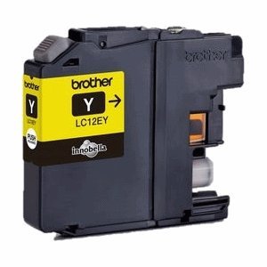 Cartouche Brother LC-12EY jaune haute capacité 1200 pages encre pour document couleur